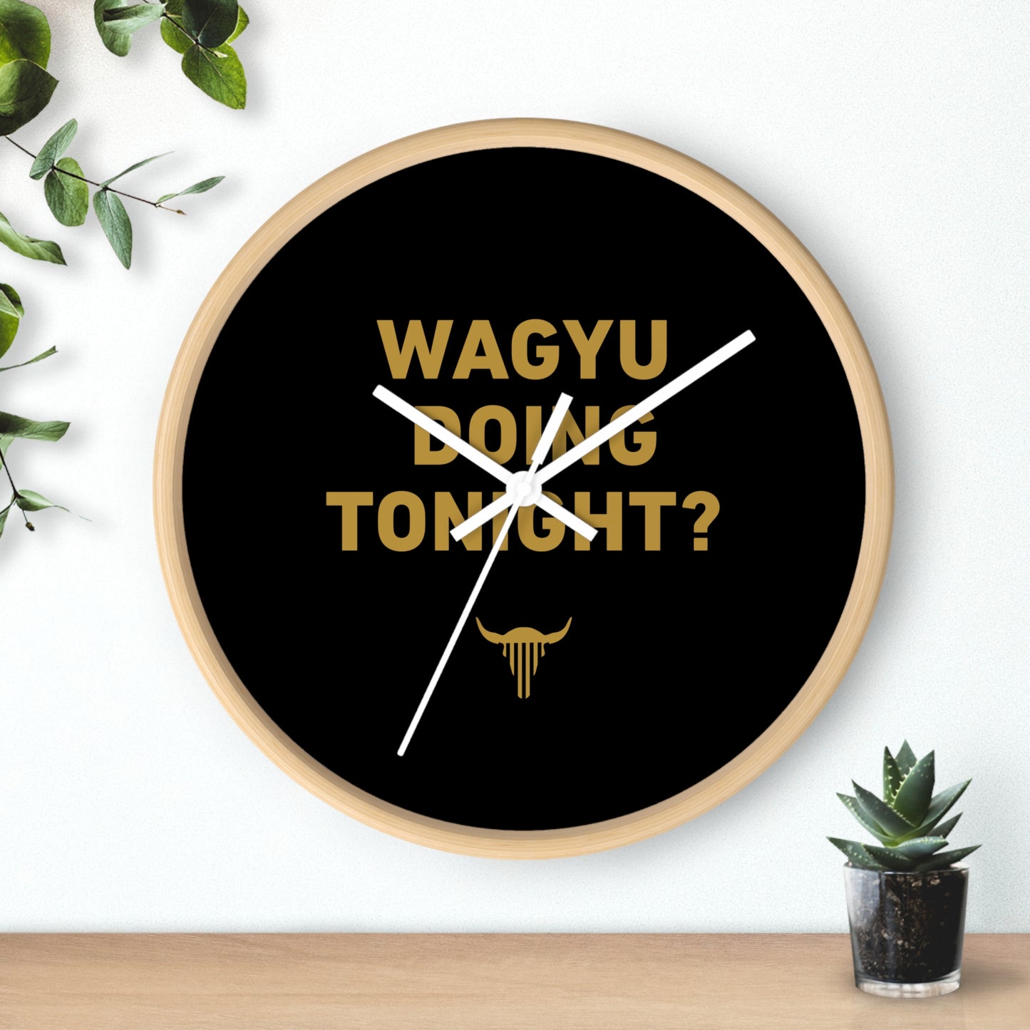 "Wagyu You Doing" Wall Clock