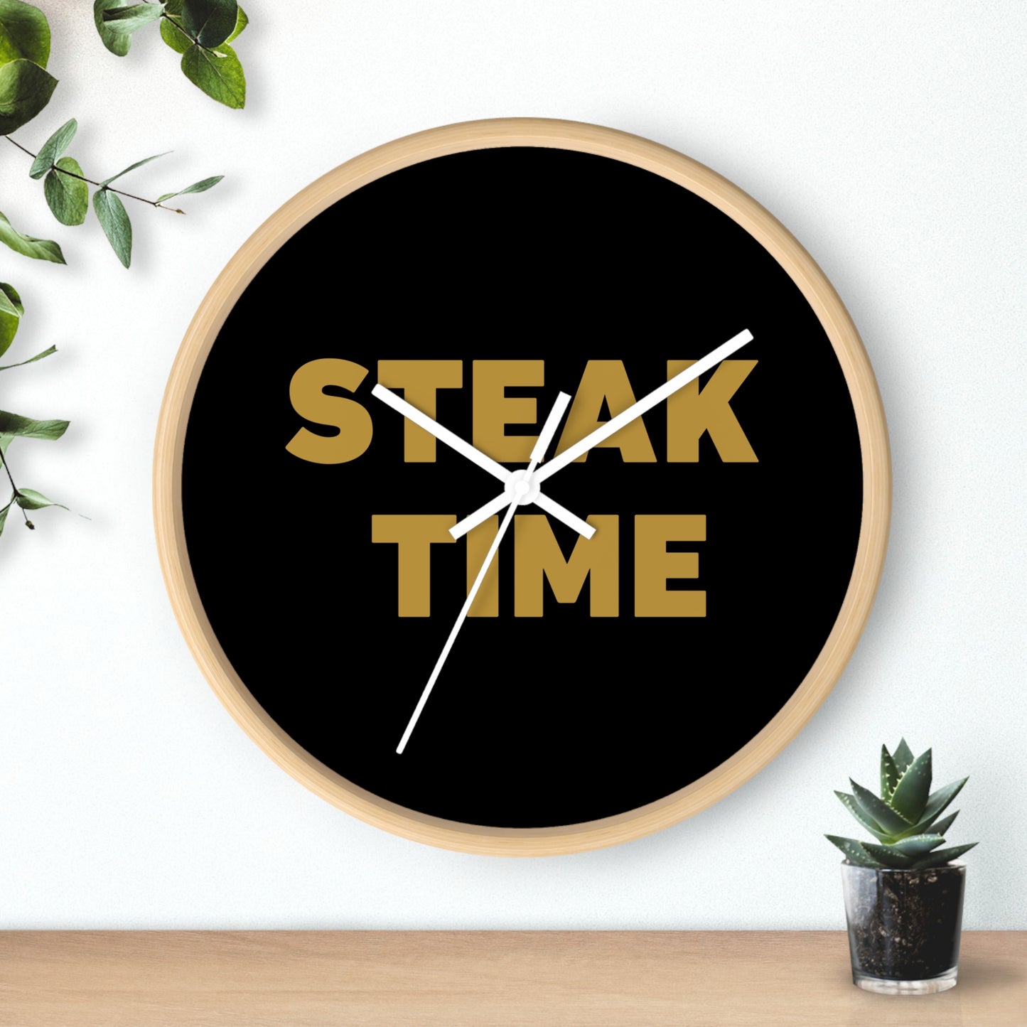 Steak Time Wall Clock