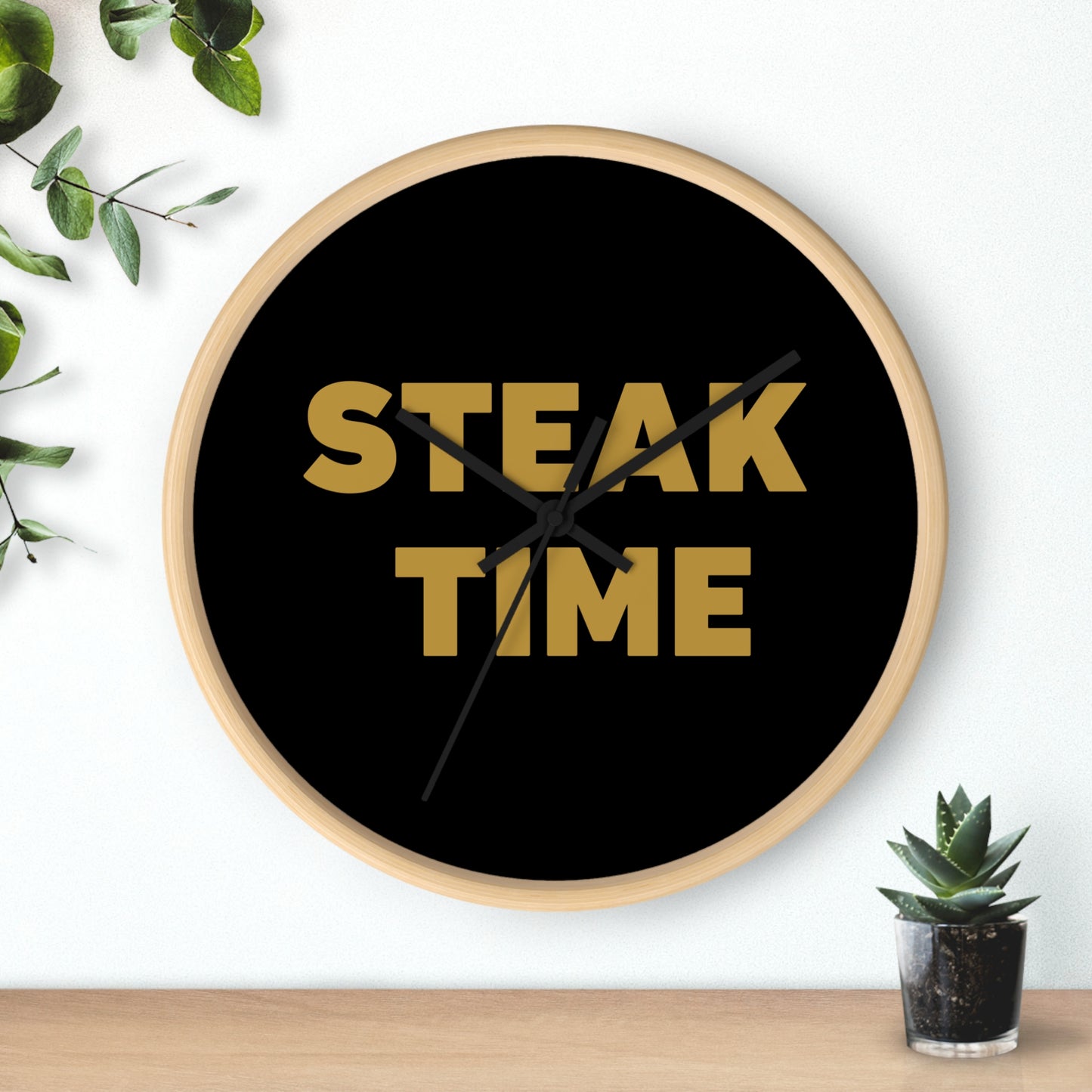 Steak Time Wall Clock