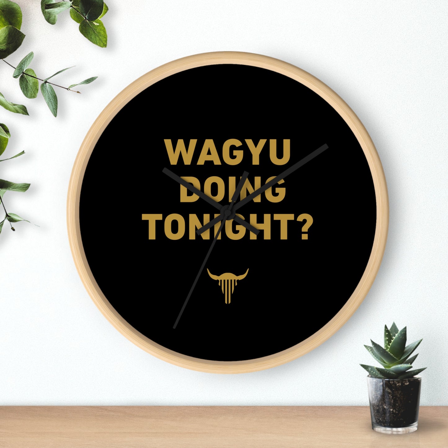 "Wagyu You Doing" Wall Clock